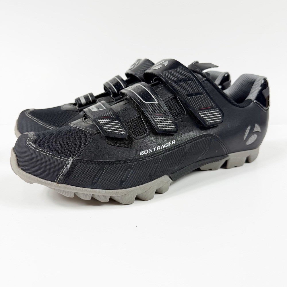 Bontrager Evoke Mountain Bike Shoes Mens Size 45/12 Black SPD Cleats MTB Cycling - Picture 3 of 8